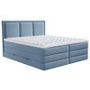 BOXSPRINGBETT 180/200 cm  in Blau  - Blau, Design, Kunststoff/Textil (180/200cm) - MID.YOU