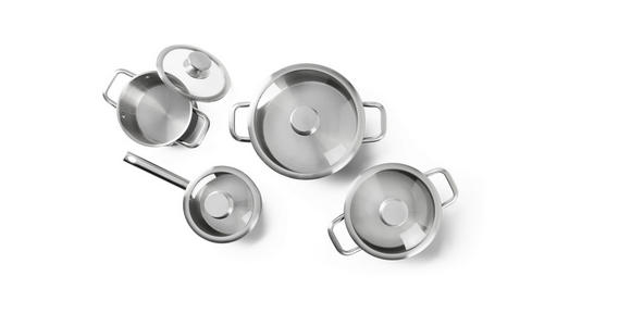 KOCHTOPFSET 4-teilig  - Klar/Schwarz, Basics, Glas/Metall - Homeware Profession.