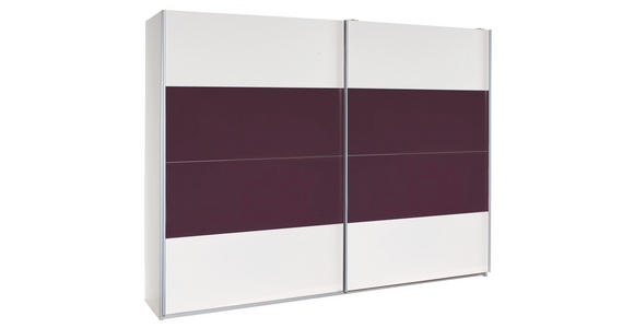 SCHWEBETÜRENSCHRANK 2-türig Braun, Wengefarben  - Wengefarben/Alufarben, Glas/Holzwerkstoff (181/229/63cm) - Xora