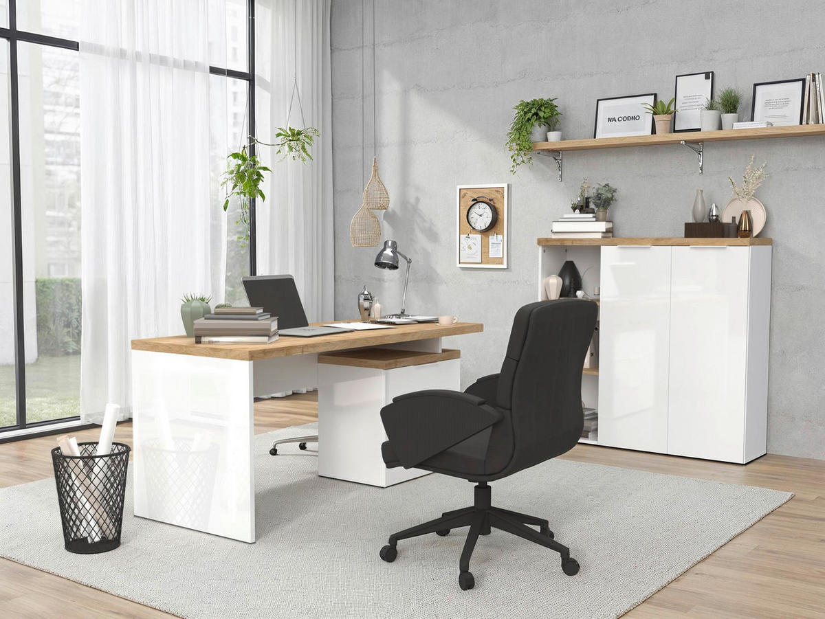 KLÄDSKÅP i ekfärgad, vit högglans  - vit/vit högglans, Modern, metall/trämaterial (81/193/34cm) - Best Price