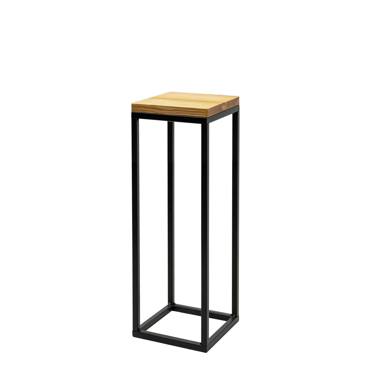 BLUMENSTÄNDER Holz, Metall Esche  - Schwarz, Basics, Holz/Metall (19/62/19cm)