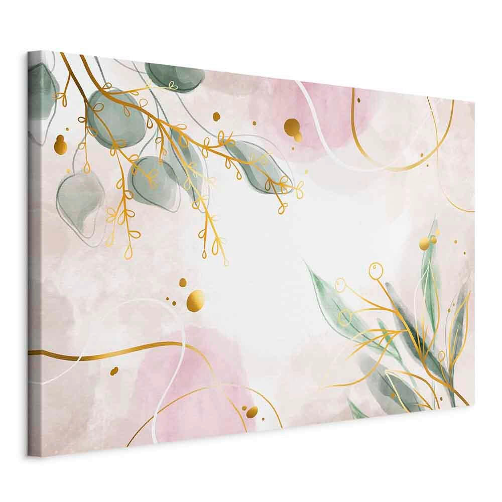 LEINWANDBILD Landschaft & Natur, Abstraktes 60/40/1,2 cm  - Salbeigrün/Mauve, Basics, Holzwerkstoff/Textil (60/40/1,2cm) - artgeist