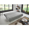 SCHLAFSOFA Webstoff Grau  - Taupe/Edelstahlfarben, KONVENTIONELL, Kunststoff/Textil (190/93/92cm) - Carryhome