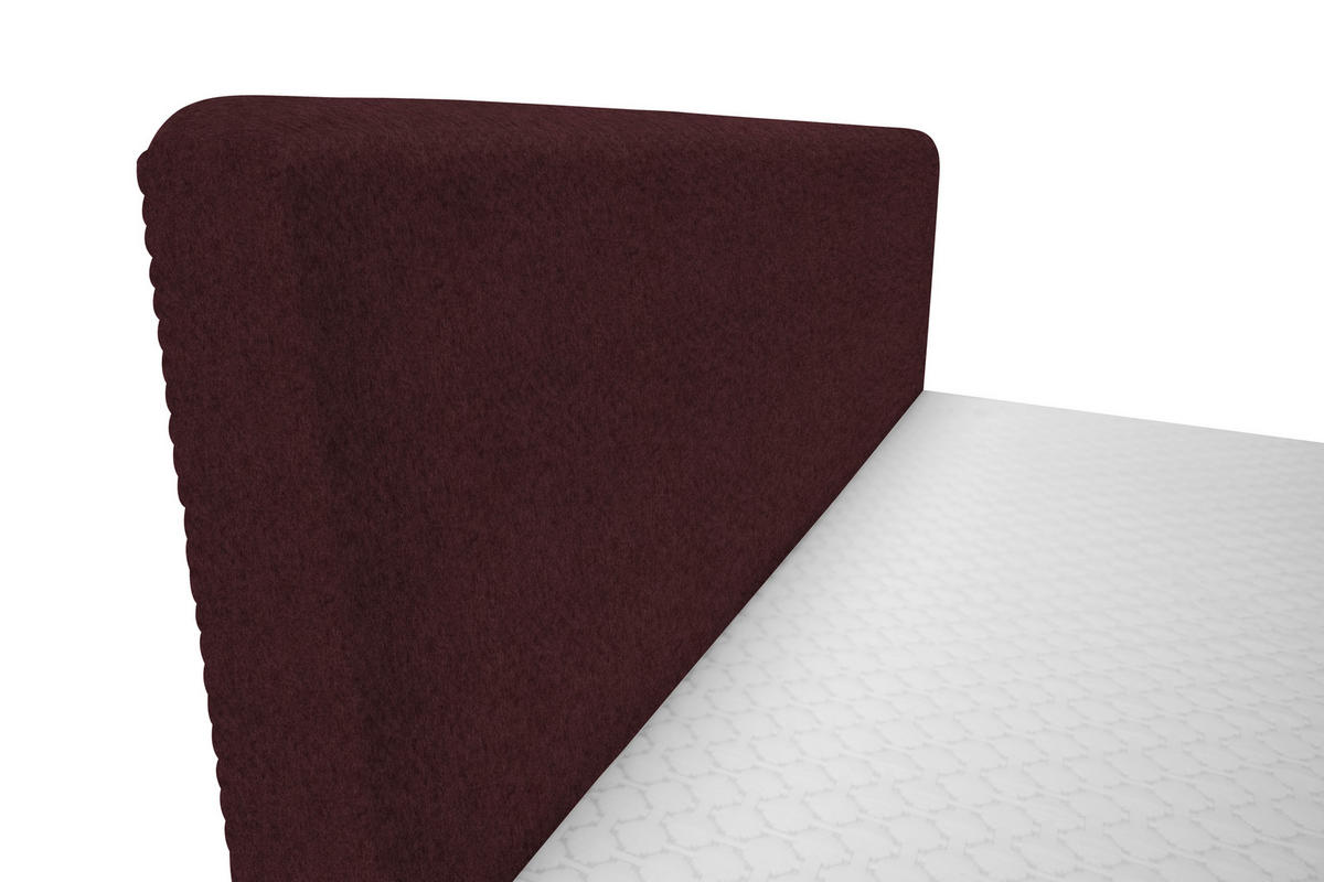 BOXBETT 180/200 cm  in Beere  - Beere/Schwarz, Design, Holz/Holzwerkstoff (180/200cm) - Xora