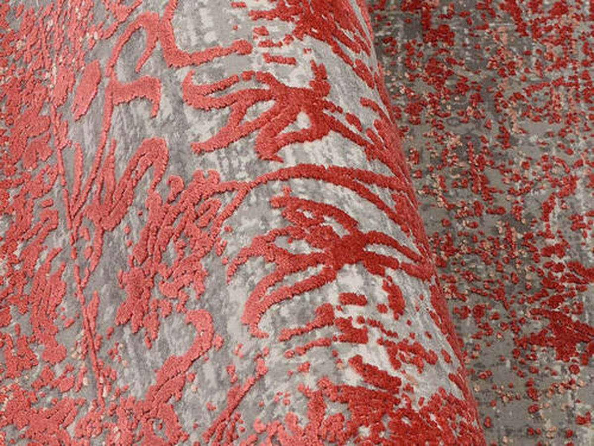 WEBTEPPICH 140/200 cm Rot  - Rot, Design, Textil (140/200cm) - Musterring
