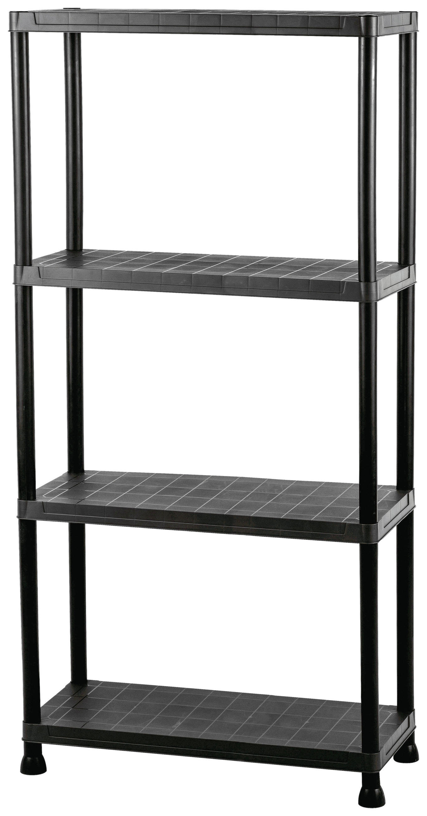 Gartenregal Kunststoff Schwarz B/H: ca. 60/138cm