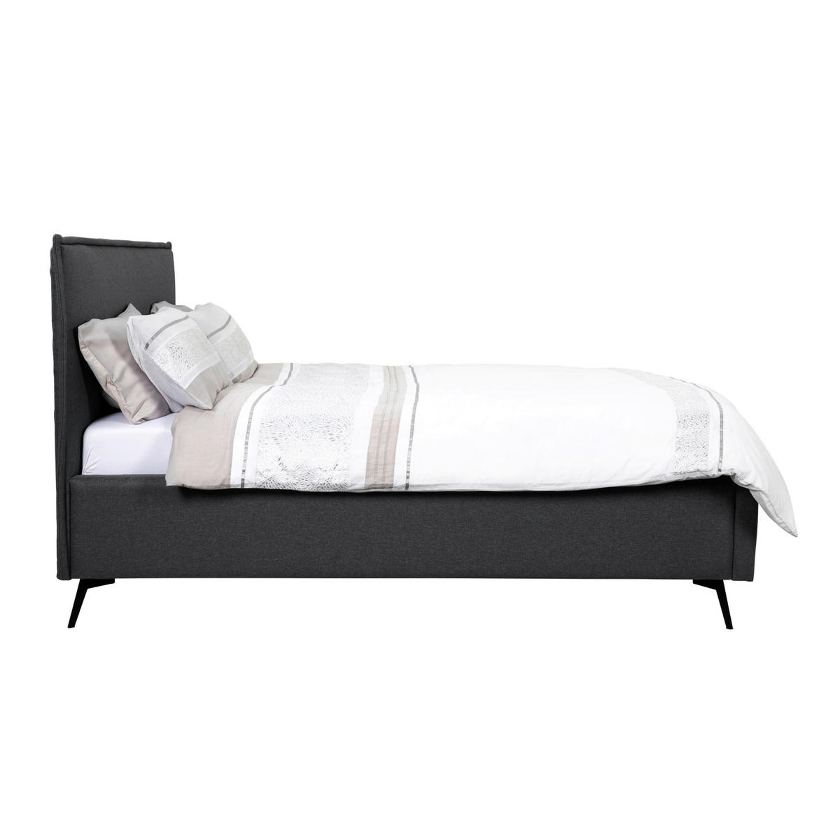 POLSTERBETT Anthrazit 200/200 cm  - Anthrazit, MODERN, Holz/Textil (200/200cm) - MID.YOU