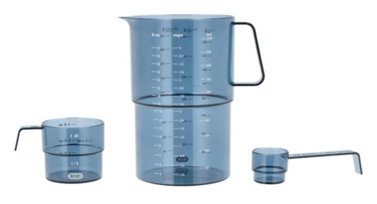 MÅTTSATS - blå, Basics, plast (12/16,4/11,4cm) - Rosti