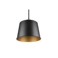 VISEČA SVETILKA  Harris      26/150 cm     max  60W W E27 - zlate barve/črna, Trend, kovina/les (26/150cm)