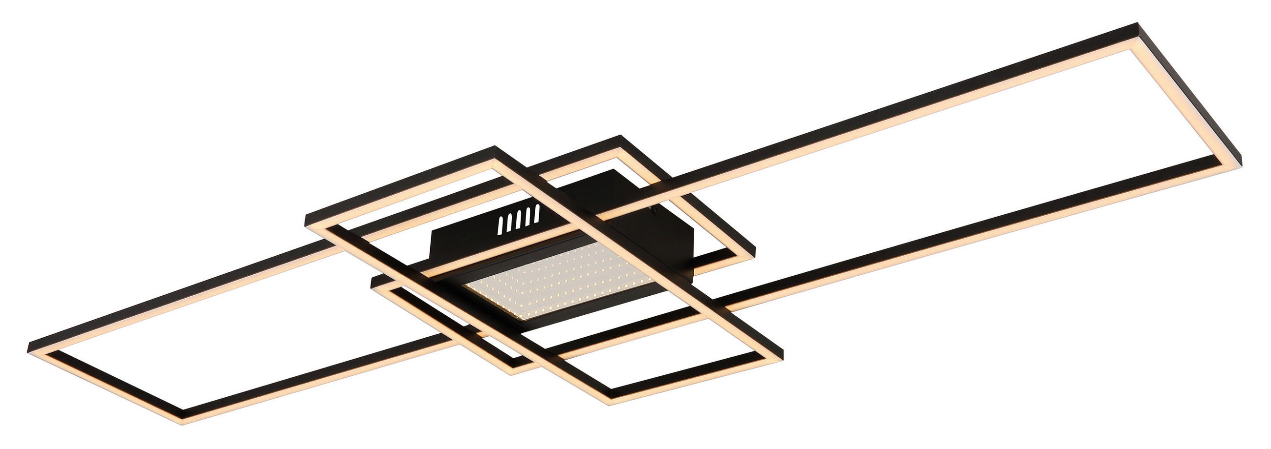 LED SVJETILJKA STROPNA SAUNDERS - crna/opalna, Design, metal/plastika (110,8/42/6,8cm)