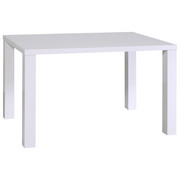 JEDILNA MIZA, bela - bela, Design, leseni material (120/75/80cm) - Boxxx