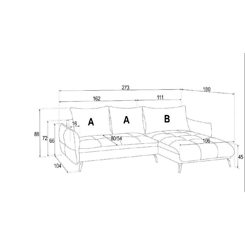 Thumbnail - Hom`in Ecksofa, Olivgrün, Textil, 4-Sitzer, Füllung: Schaumstoff, L-Form, Ottomane links, 273x180 cm, Stoffauswahl, Lieg...