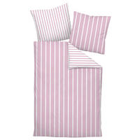 POVLEČENÍ, makosatén, bílá, světle růžová, 140/200 cm  - bílá/světle růžová, Basics, textil (140/200cm) - Janine