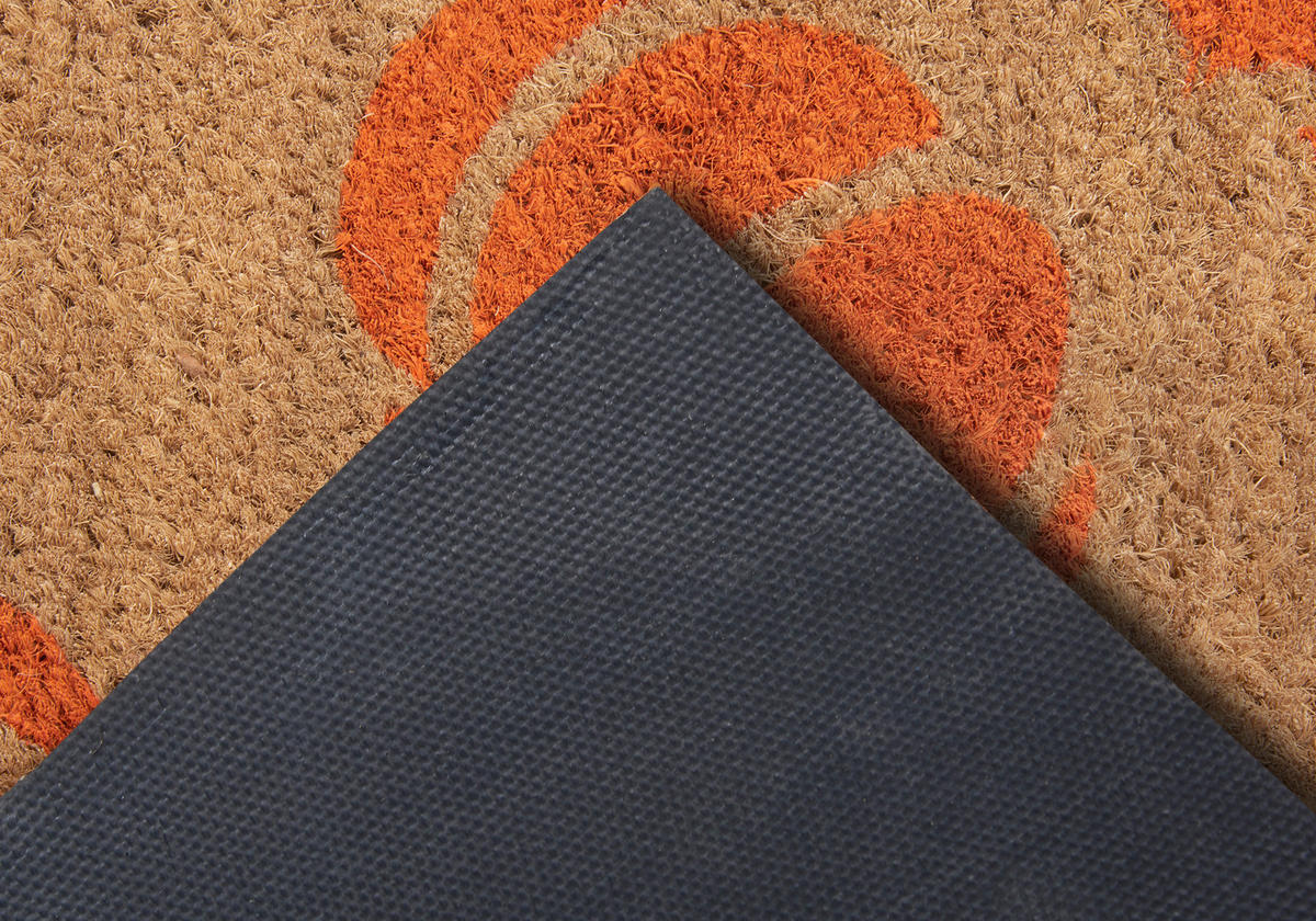 KOKOSMATTE  45/75 cm  Orange, Hellbraun  - Hellbraun/Orange, Basics, Naturmaterialien/Kunststoff (45/75cm) - Hanse Home