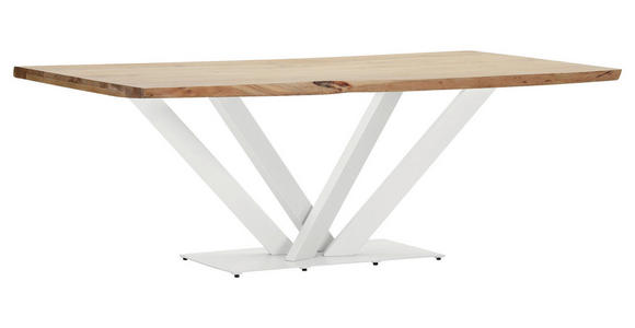 TISCHPLATTE      - Akaziefarben, Design, Holz (220/100/5cm) - Landscape