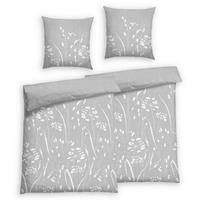 Bettwäsche 2er Set 4-teilig Satin 135/200 cm  - Hellgrau, Basics, Textil (135/200cm) - Florella