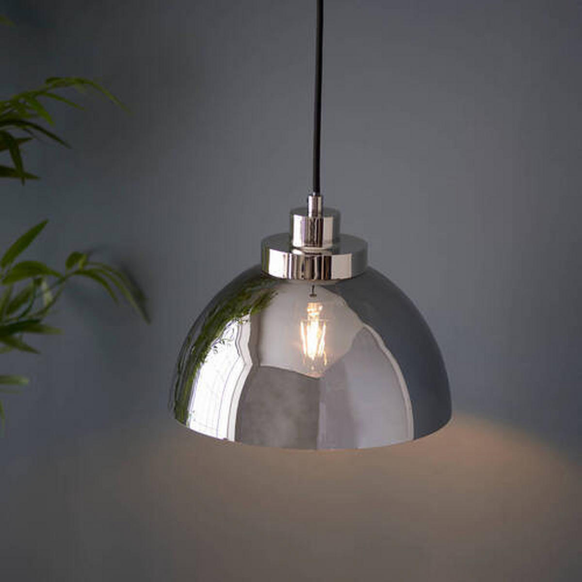 HÄNGELEUCHTE 27/144.5 cm  - Chromfarben, Basics, Glas (27/144.5cm) - ENDON