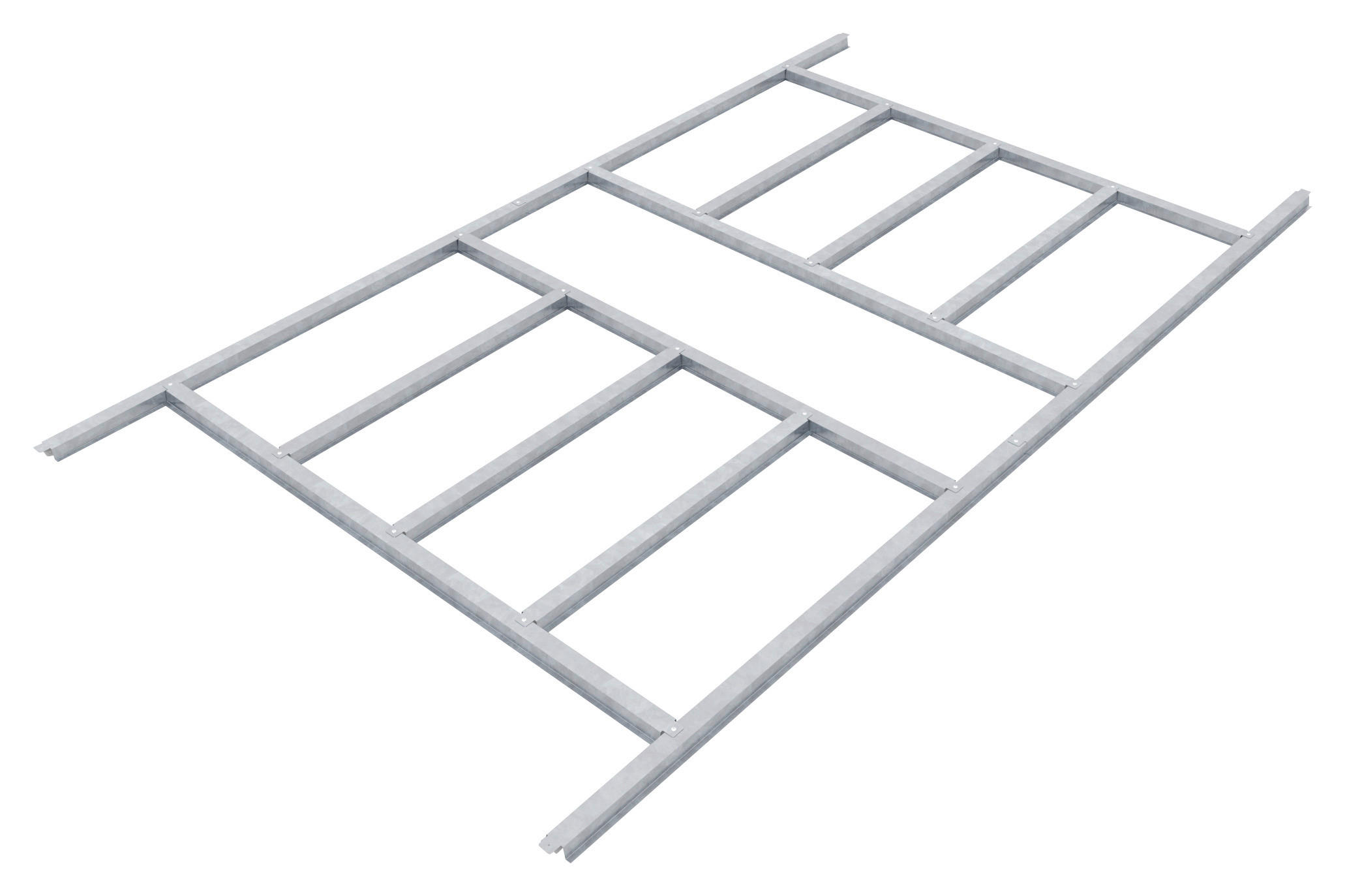 FUNDAMENT - Silberfarben, Basics, Metall (224/2,6/181cm)