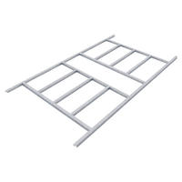 FUNDAMENT - Silberfarben, Basics, Metall (224/2,6/181cm)