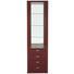 VITRINE in Rot - Edelstahlfarben/Rot, Design, Glas/Holzwerkstoff (60/218,3/39,1cm) - Invivus VITRINE in Rot - Edelstahlfarben/Rot, Design, Glas/Holzwerkstoff (60/218,3/39,1cm) - Invivus