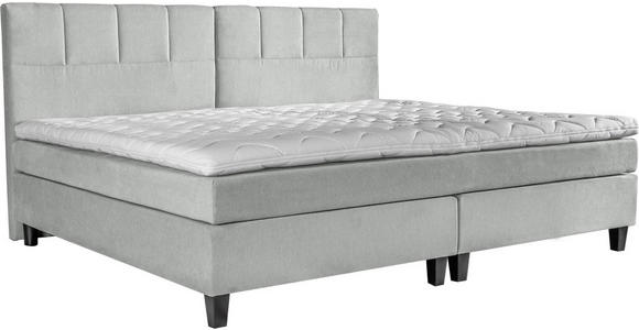 BOXSPRINGBETT 240/200 cm in Hellgrau - Wengefarben/Hellgrau, Trend, Holz/Textil (240/200cm) - Esposa