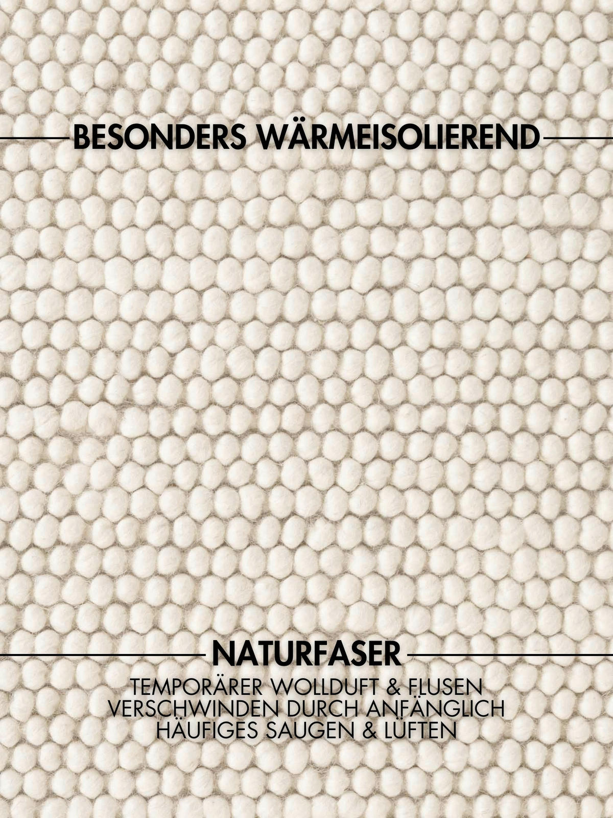 WOLLTEPPICH 160/230 cm Richmond Creme rechteckig  - Creme, KONVENTIONELL, Textil (160/230cm) - Ted Baker