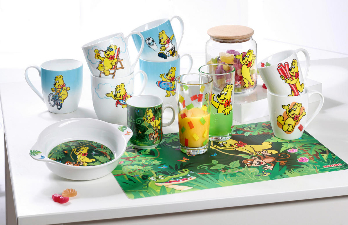 KINDERGESCHIRRSET Haribo Porzellan 2-teilig  - Grün, KONVENTIONELL, Keramik (19/19/9,5cm) - Ritzenhoff Breker