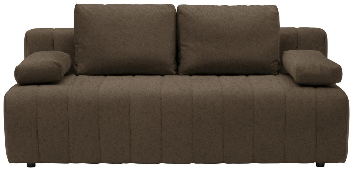 SCHLAFSOFA  mit Stoffauswahl, Schlafen auf Sitzhöhe Flachgewebe Dunkelgrün  - Dunkelgrün/Schwarz, MODERN, Kunststoff/Textil (194/78-87/92cm) - MID.YOU