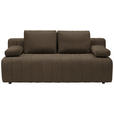 SCHLAFSOFA  in Flachgewebe Dunkelgrün  - Dunkelgrün/Schwarz, MODERN, Kunststoff/Textil (194/78-87/92cm) - Xora