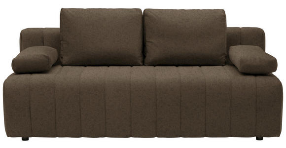 SCHLAFSOFA  in Flachgewebe Dunkelgrün  - Dunkelgrün/Schwarz, MODERN, Kunststoff/Textil (194/78-87/92cm) - Xora