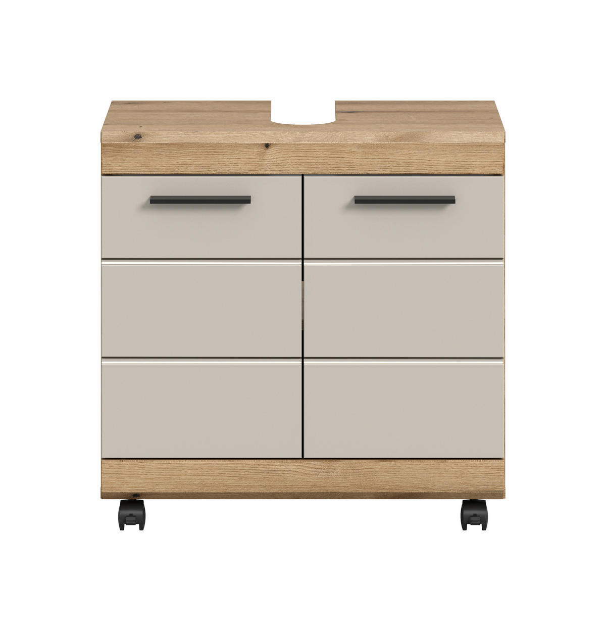 TVÄTTSTÄLLSUNDERSKÅP 60/60/34 cm  - svart/kashmir, Trend, trämaterial/plast (60/60/34cm) - MID.YOU