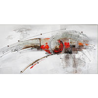 BILD 70/140 cm  - Rot/Schwarz, Konventionell, Holz (70/140cm)