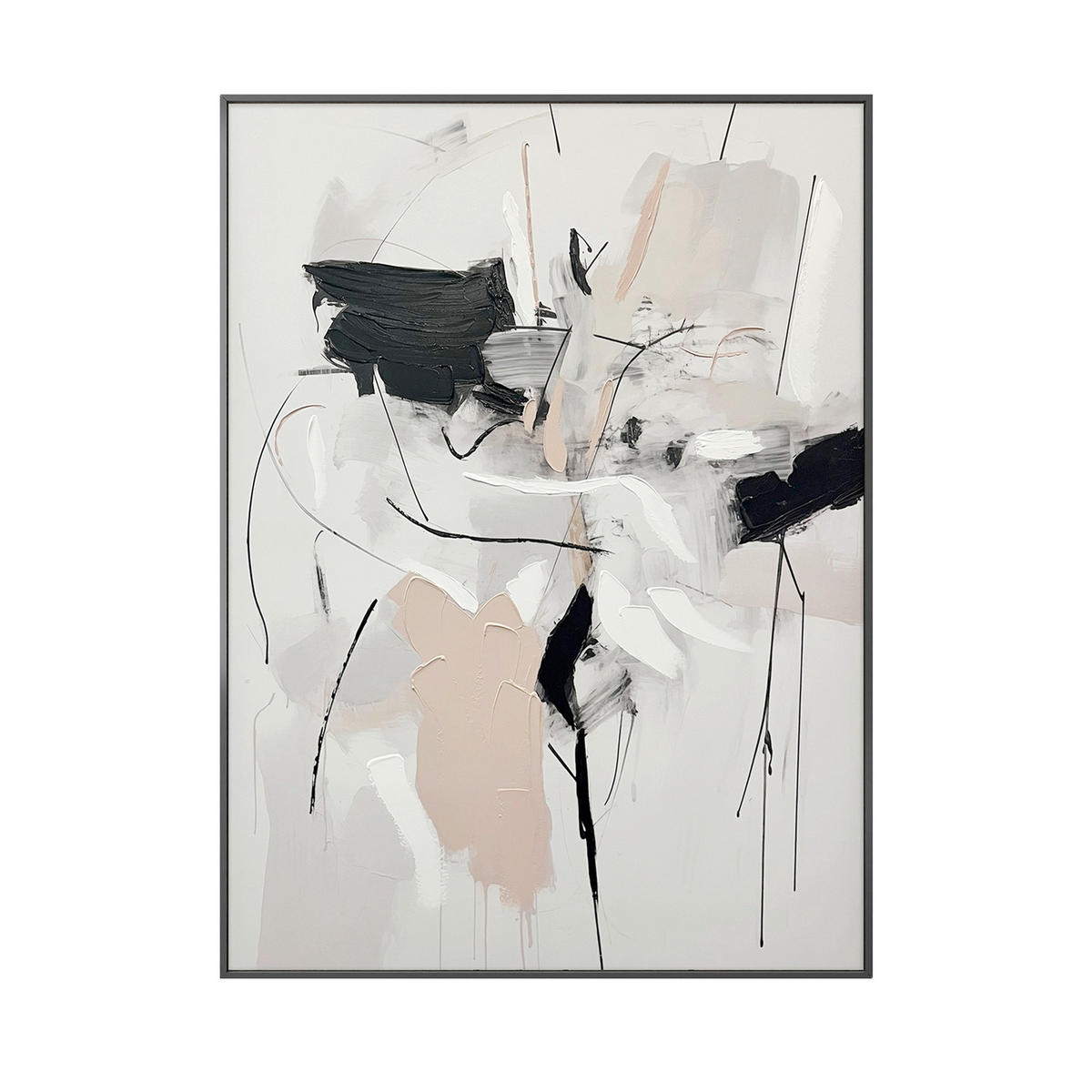 LEINWANDBILD Abstraktes 70/100 cm  - Multicolor, Basics, Holz/Textil (70/100cm)