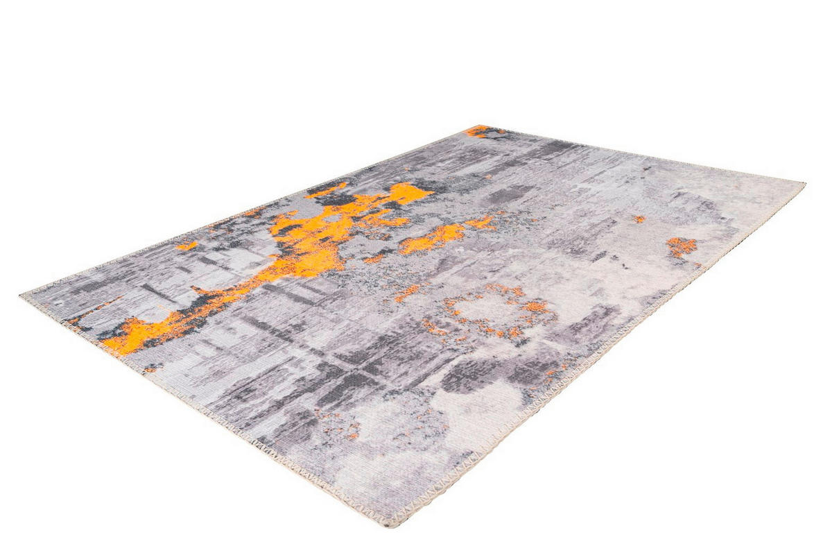 FLACHWEBETEPPICH 200/290 cm Peron 300 Grau / Gold Grau, Goldfarben  - Goldfarben/Grau, KONVENTIONELL, Textil (200/290cm)