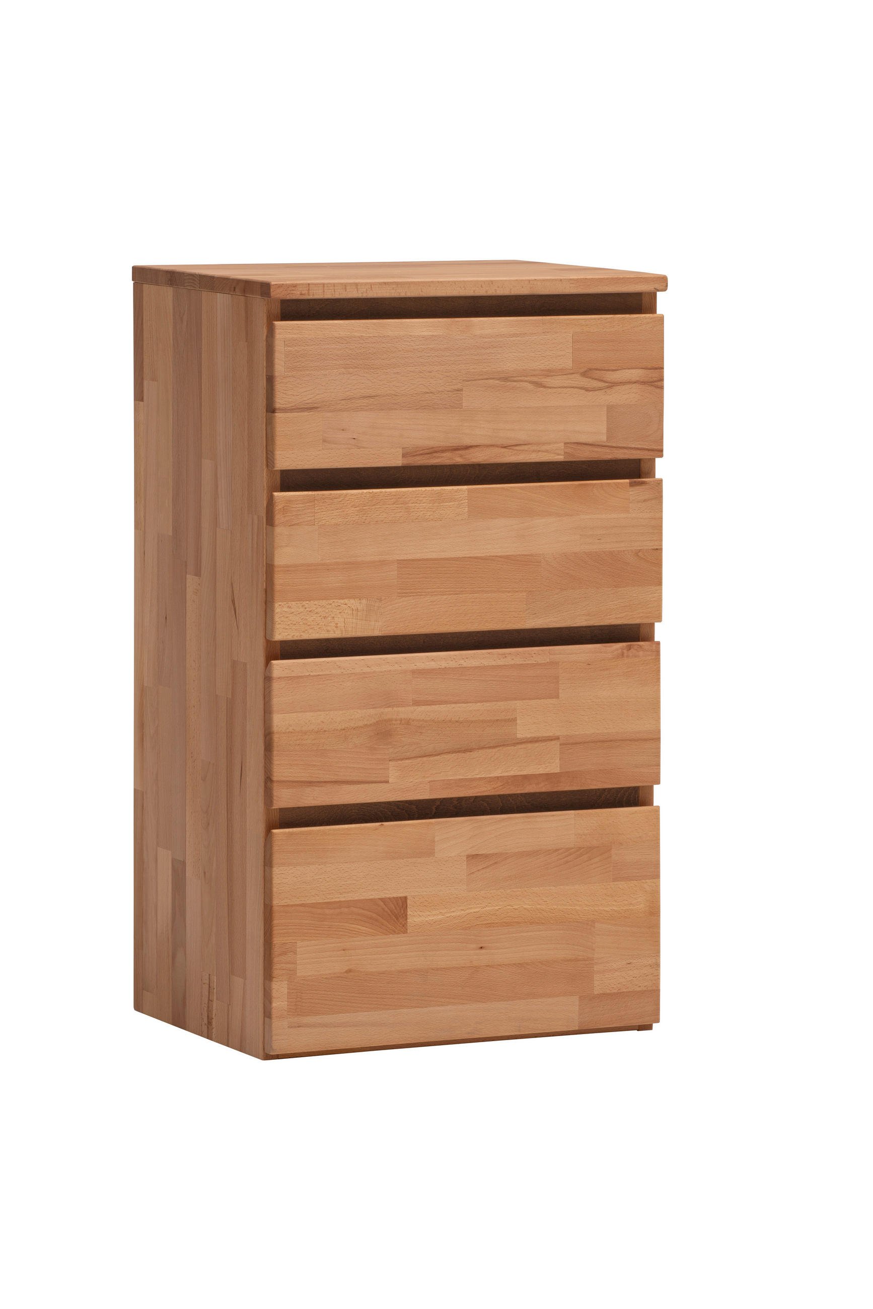 KOMMODE , 50/88/39 cm, 4 Schublade(n)  - Kernbuche, Natur, Holz (50/88/39cm) - Linea Natura