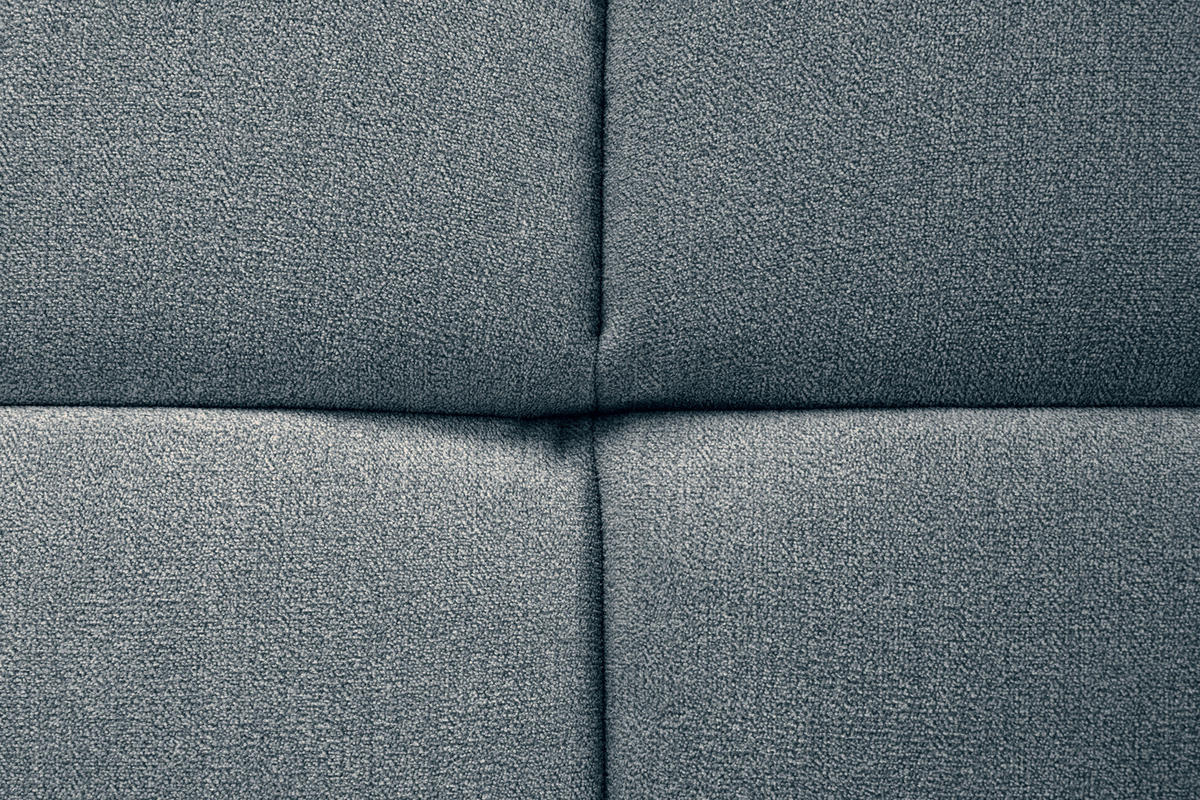 ECKSOFA in Velours Blau  - Blau/Schwarz, Konventionell, Kunststoff/Textil (298/168cm) - Carryhome