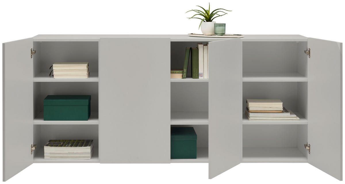 KOMODA, bež  - bež, Design, leseni material (180/80/42cm) - Hom`in