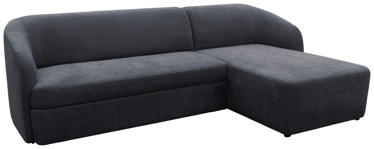 ECKSOFA 100 033 Grau Webstoff Rücken echt  - Taupe/Schwarz, MODERN, Kunststoff/Textil (230/148cm) - Livetastic