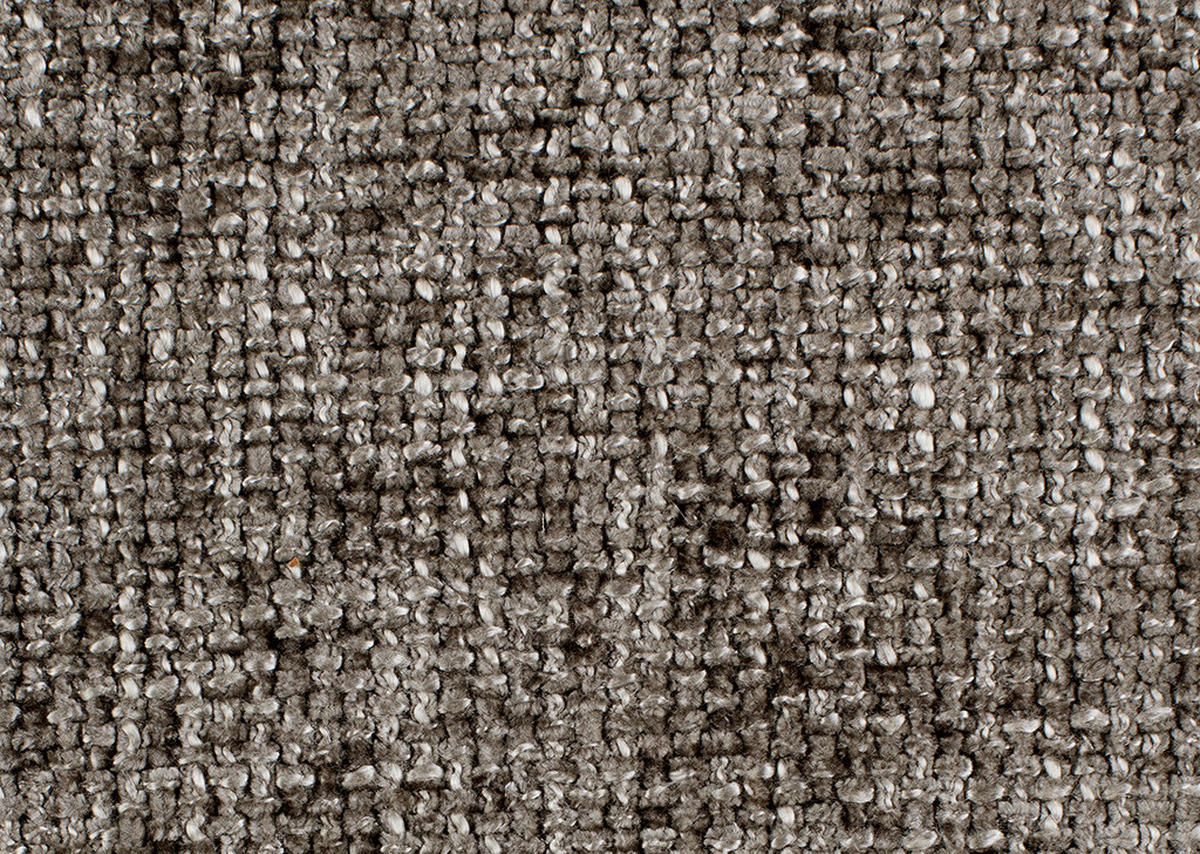 ECKSOFA in Flachgewebe Braun  153/339 cm  - Schwarz/Braun, Design, Textil/Metall (153/339cm) - Moderano