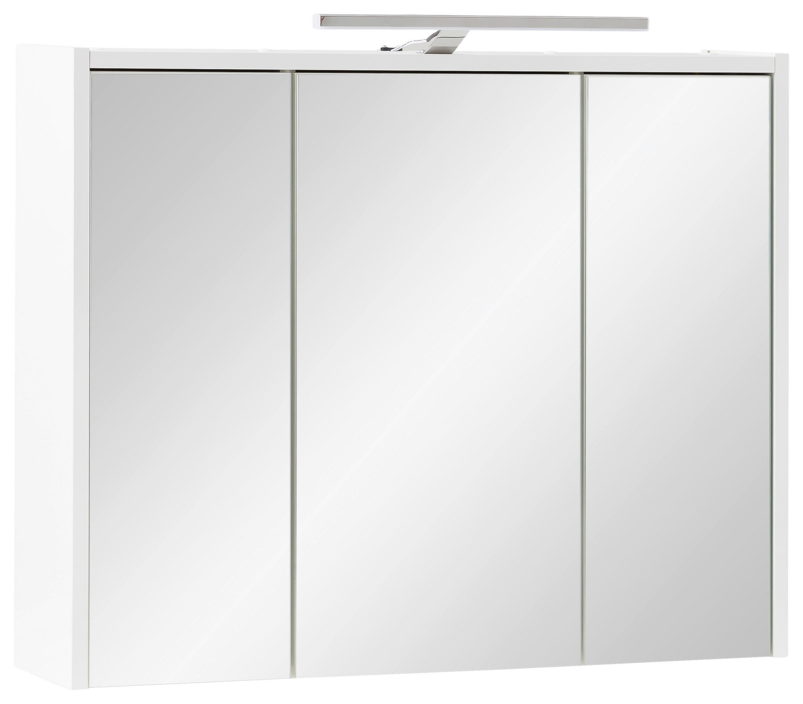 SPIEGELSCHRANK 74,5/65/16 cm  - Weiß Hochglanz/Weiß, MODERN, Glas/Holzwerkstoff (74,5/65/16cm) - MID.YOU