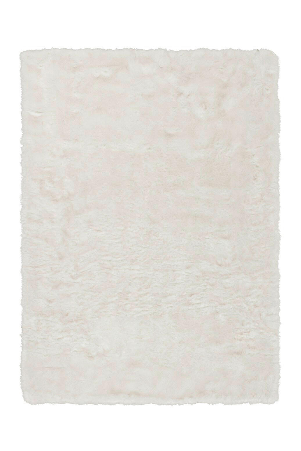 HOCHFLORTEPPICH 120/170 cm Weiß, Rosa rechteckig  - Weiß/Rosa, Basics, Textil (120/170cm) - Kayoom