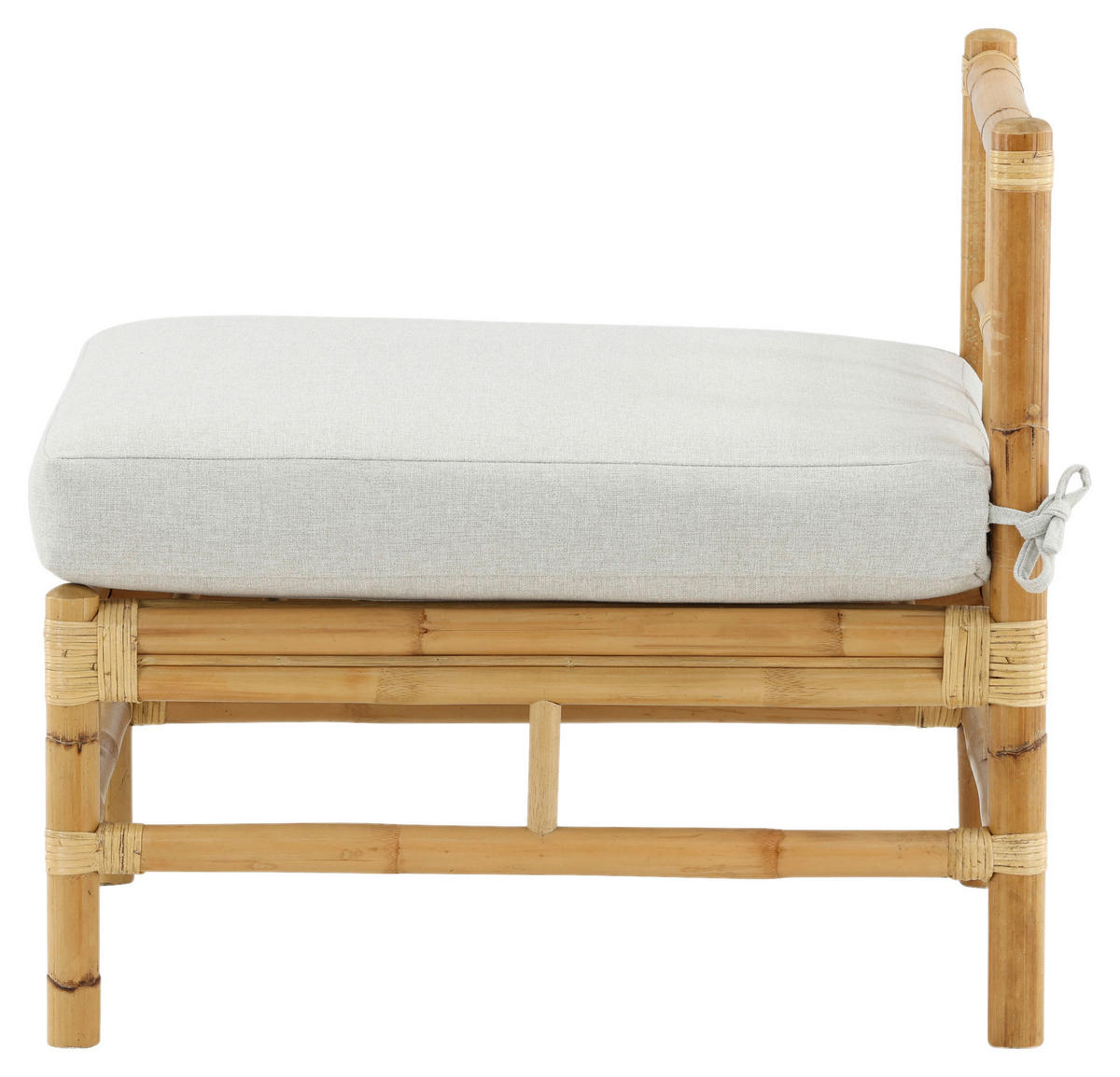 LOUNGESOFA 71,5/71/75 cm Bambus, Rattan  - Hellbraun, KONVENTIONELL, Holz (71,5/71/75cm) - Gardenson