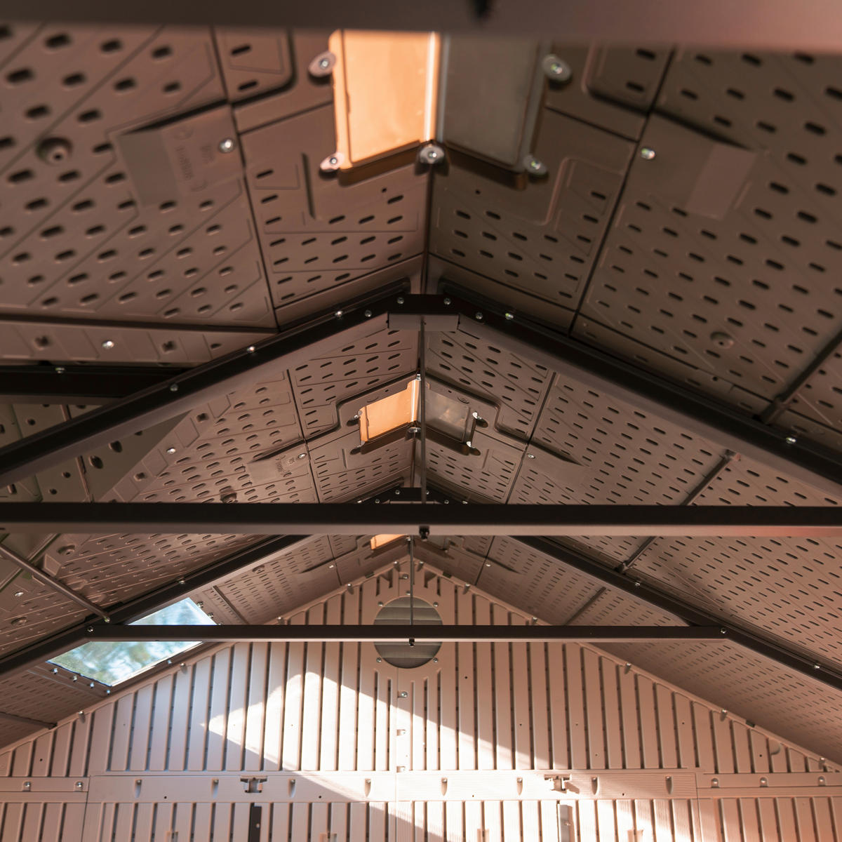 GERÄTEHAUS 305/244/244 cm  - Grau, Basics, Kunststoff (305/244/244cm)