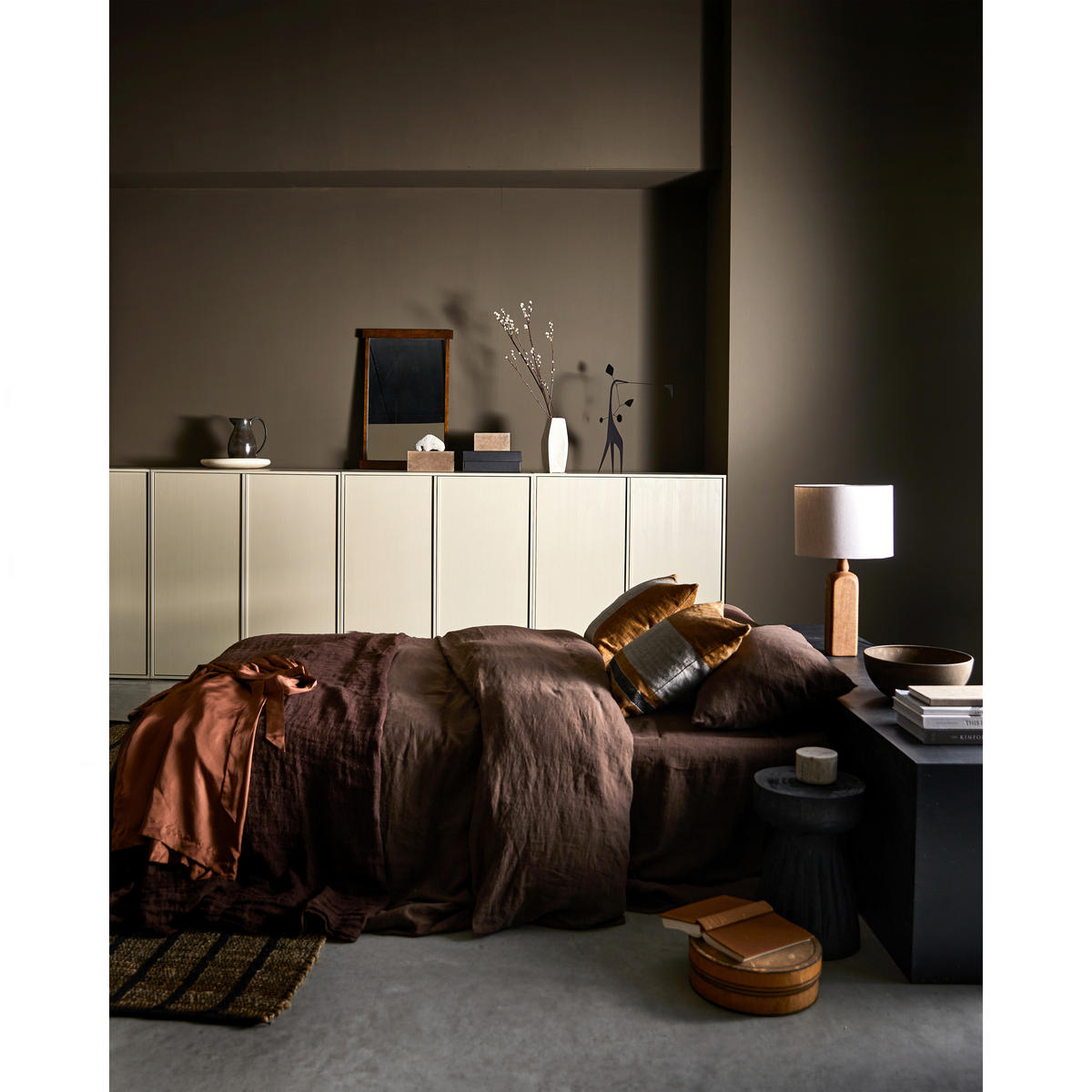 DREHTÜRENSCHRANK  in Grau  - Grau, Design, Holz (100/110/58cm) - Livetastic