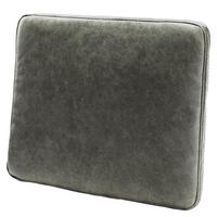 ZIERKISSEN SPRING  - Grau, Design, Leder/Textil (52/42/7cm) - Livetastic