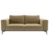 2-SITZER-SOFA in beflockt Goldfarben  - Goldfarben/Schwarz, Design, Holz/Textil (250/87/95cm) - MID.YOU