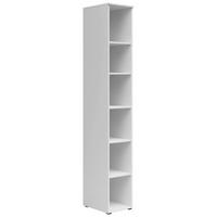 REGAL bijela  drvni materijal  - bijela/antracit, Moderno, drvni materijal/plastika (30/195/40cm)