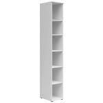 REGAL Weiß  - Anthrazit/Weiß, MODERN, Holzwerkstoff/Kunststoff (30/195/40cm) - Carryhome