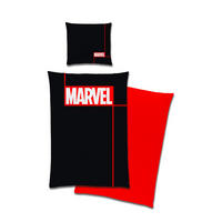 JUGENDBETTWÄSCHE Marvel Renforcé 155/220 cm  - Rot/Schwarz, Basics, Textil (155/220cm) - Marvel