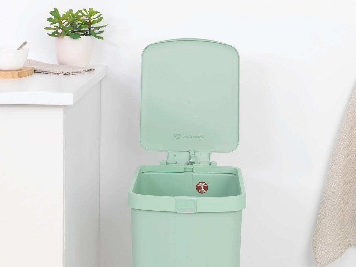 KOŠ ZA SMETI - zelena, Basics, umetna masa (28/66.6/35.2cm) - Brabantia